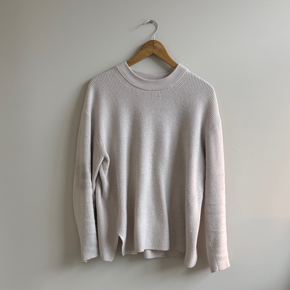 lululemon athletica knit merino wool sweater